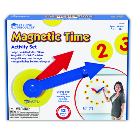 LEARNING RESOURCES Magnetic Time Activity Set 2984